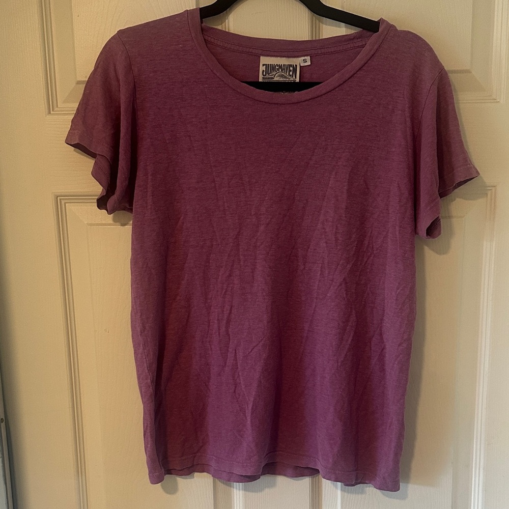 Jungmaven Women's Short Sleeve Tee in Purple